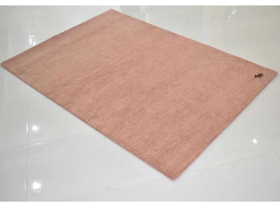 Ručně všívaný kusový koberec Asra wool pink