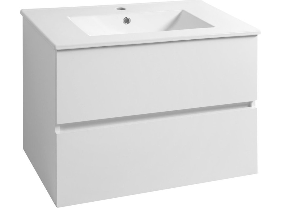 Aqualine PANEDA umyvadlová skříňka 74, 5x55x45, 2cm, bílá PN275