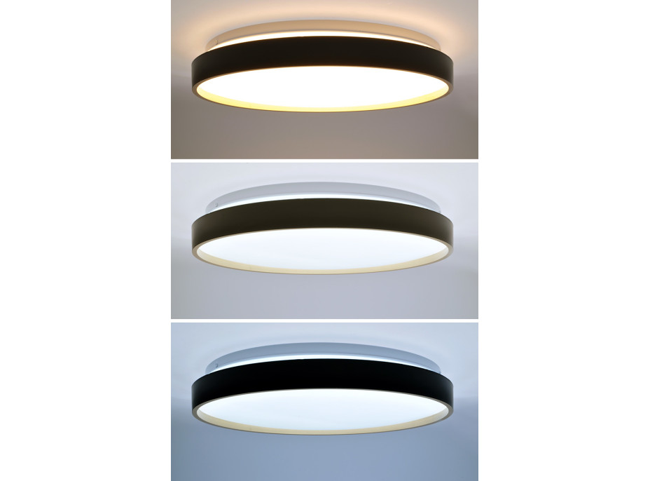 Solight LED osvětlení s dálkovým ovladačem Cala, 48W, 3360lm, 38cm, změna chromatičnosti, stmívatelné