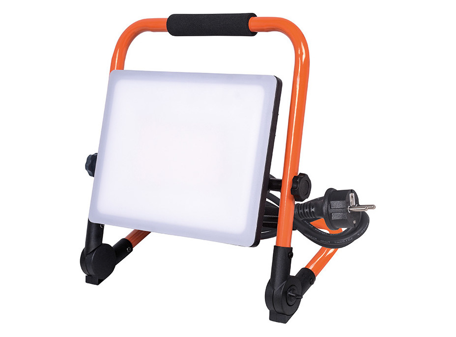 Solight LED reflektor se sklopným stojanem, 100W, 9000lm, 4000K, kabel se zástrčkou, IP65