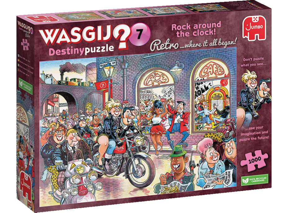 JUMBO Puzzle WASGIJ Destiny 7: Rock around the Clock! 1000 dílků