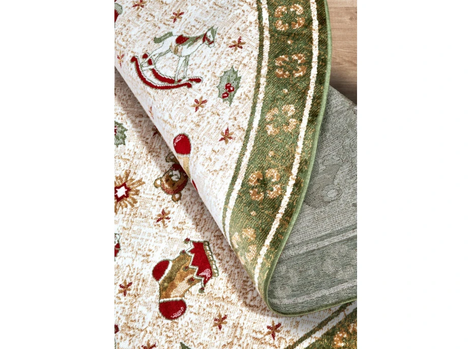 Kusový koberec Villeroy & Boch Toy's delight se střiženým vlasem 106218 Green, Multicolor kruh