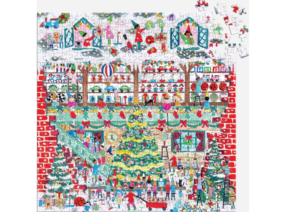 GALISON Čtvercové puzzle Dílna hraček 500 dílků