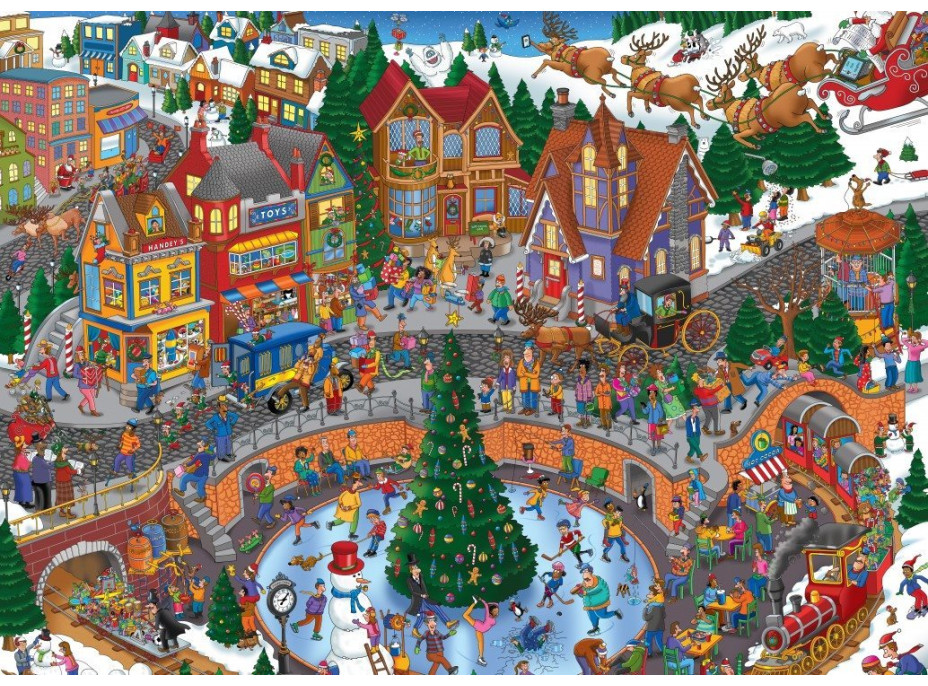 GRAFIKA Puzzle Vánoční zmatky 500 dílků
