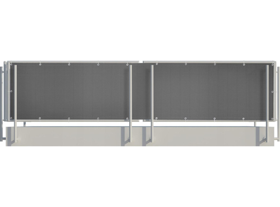 Balkónová clona 0,9x5 m - šedá