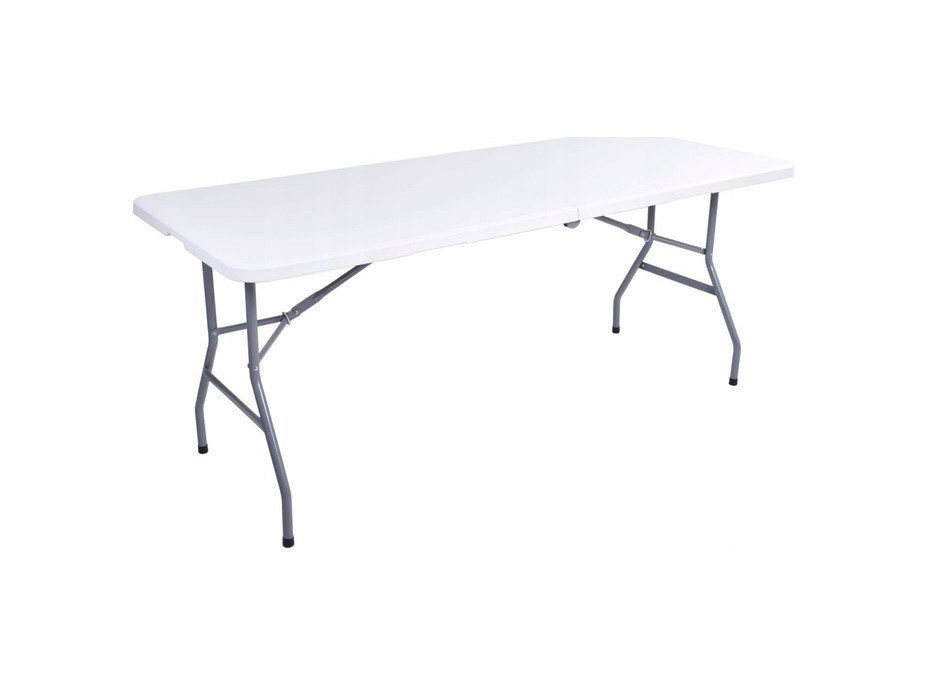 Sestava cateringového nábytku FETA WHITE (stůl 180 cm + 6 židlí) - bílá