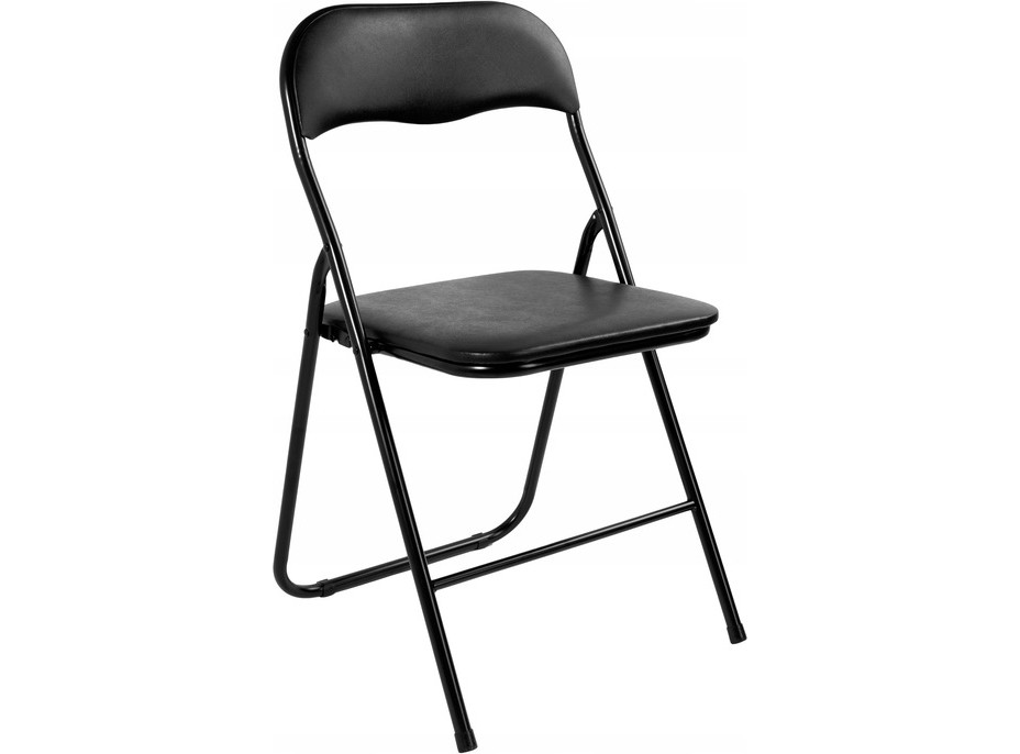 Sestava cateringového nábytku FETA WHITE (stůl 180 cm + 6 židlí BASICO) - bílá/černá