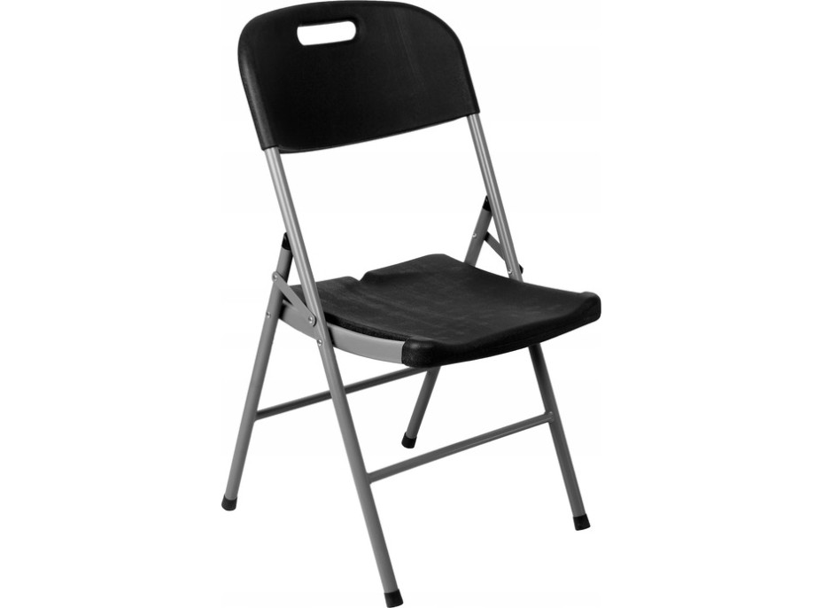 Sestava cateringového nábytku FETA BLACK (stůl 180 cm + 6 židlí) - černá