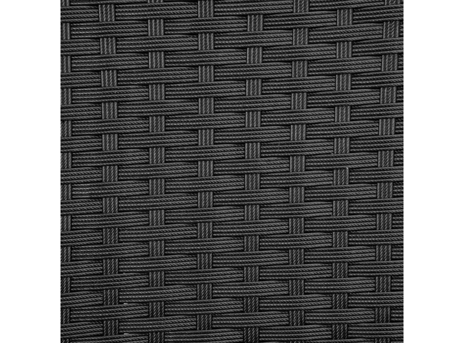 Sestava zahradního ratanového nábytku MAGNOLIA - černá/béžová