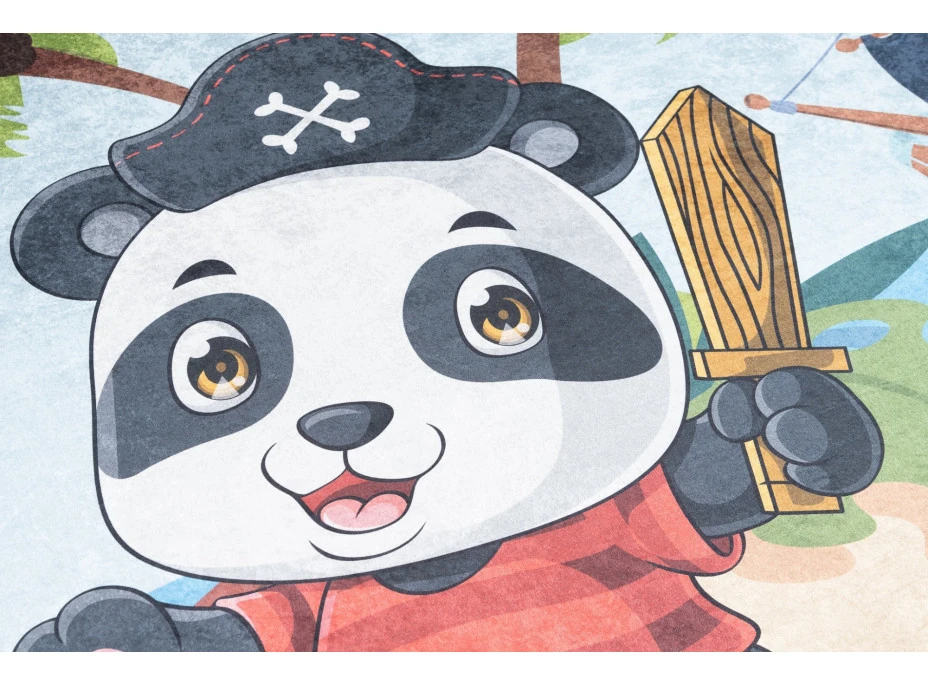Dětský koberec EMMA - Panda pirát
