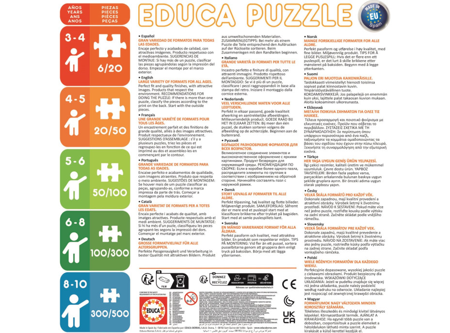 EDUCA Puzzle Štěňátka 100 dílků