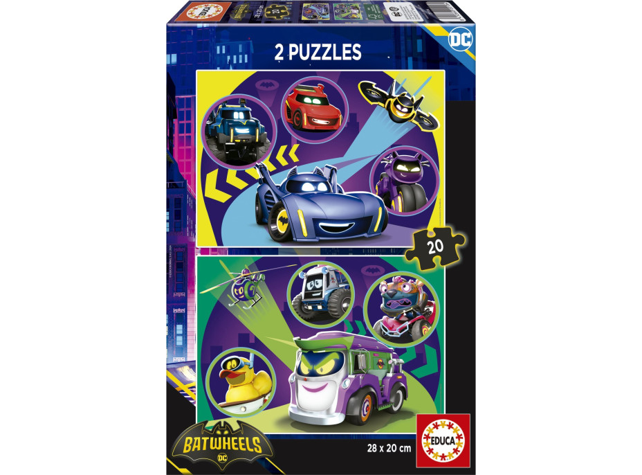 EDUCA Puzzle Batwheels 2x20 dílků