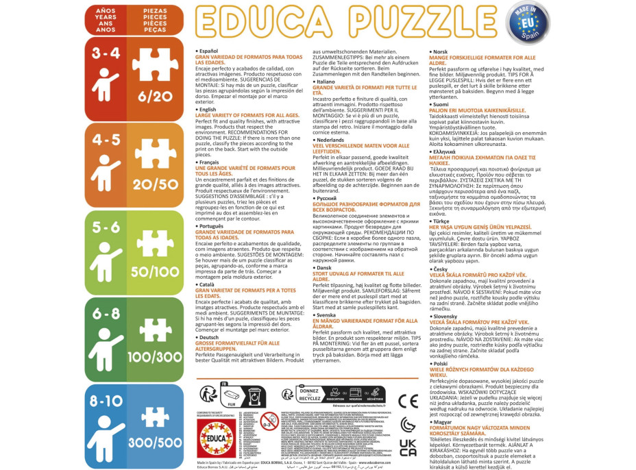 EDUCA Puzzle Disney Zvířata 2x48 dílků