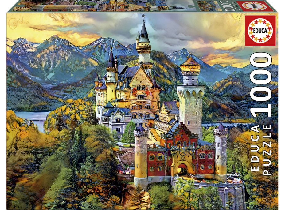EDUCA Puzzle Neuschwanstein 1000 dílků