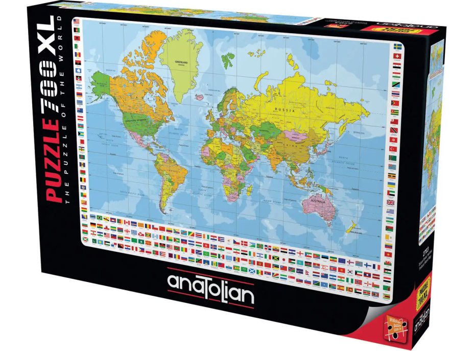 ANATOLIAN Puzzle Politická mapa světa XL 700 dílků