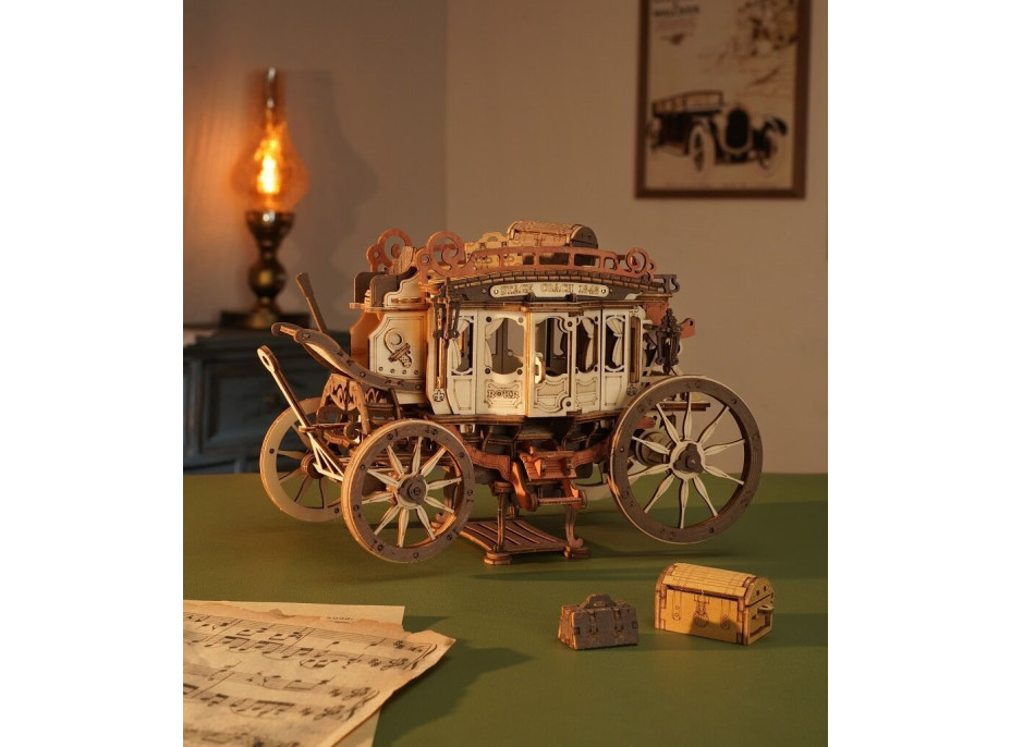 ROBOTIME Rokr 3D dřevěné puzzle Dostavník 199 dílků