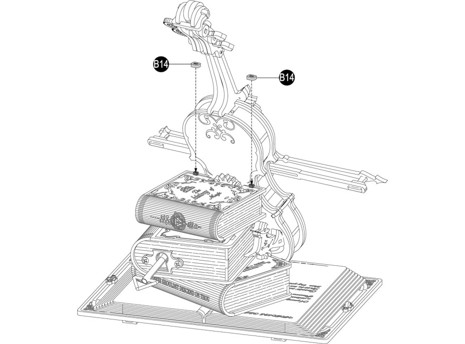 ROBOTIME Rokr 3D dřevěné puzzle Kouzelné violoncello (hrací skříňka) 199 dílků