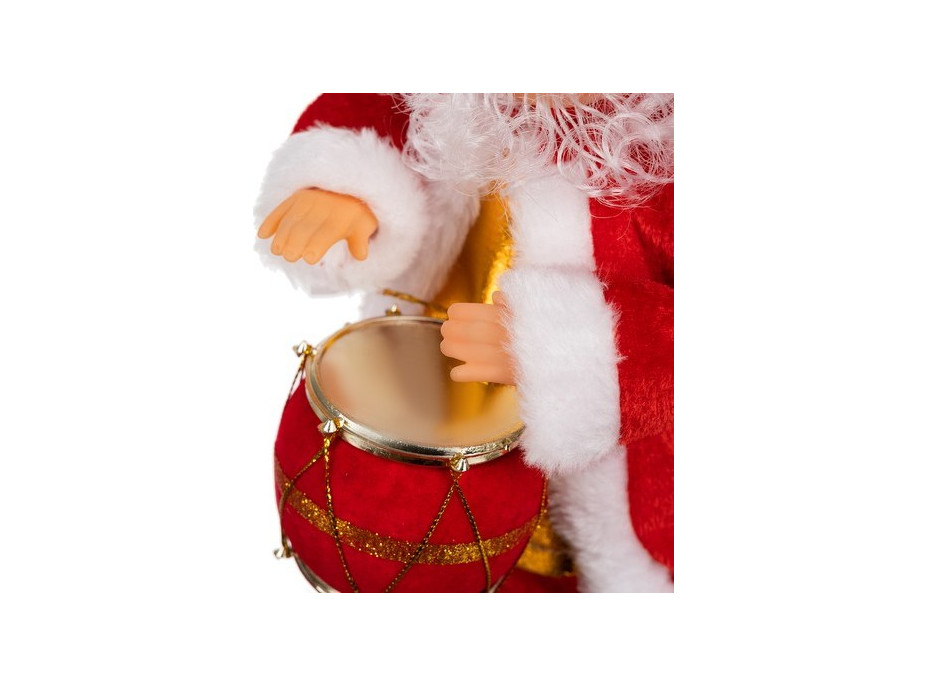 Vánoční dekorační figurka 30 cm Santa Claus - hrající