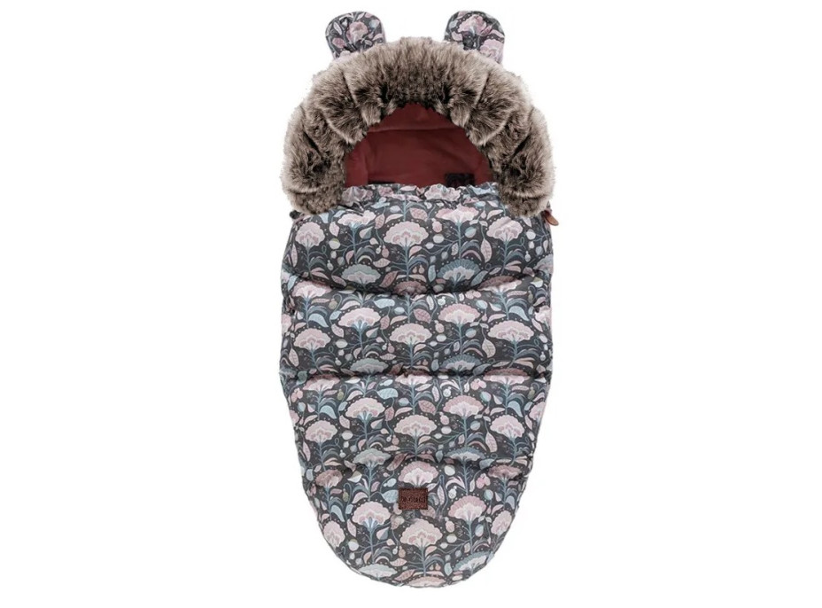 Fusak do kočárku TEDDY PRO - tajemná zahrada - černý