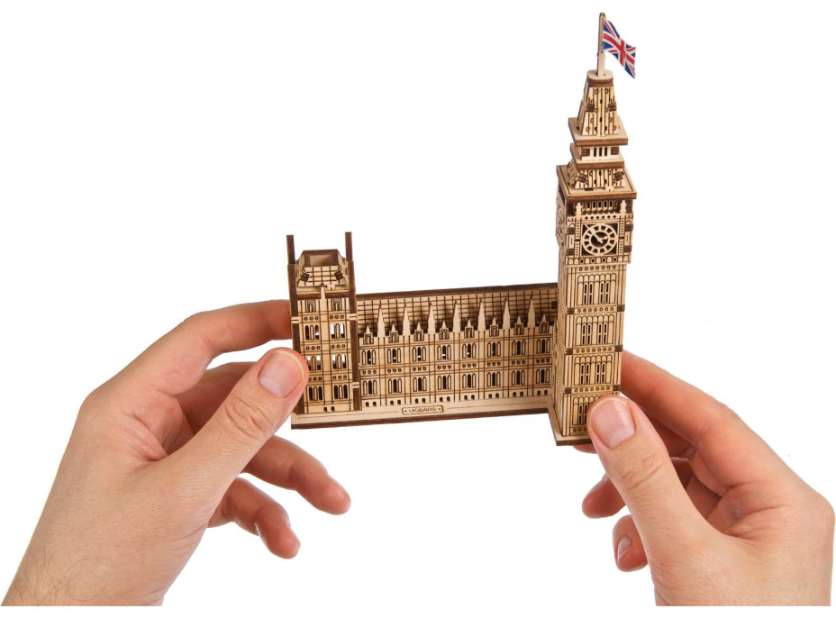 UGEARS 3D puzzle Big Ben 63 dílků