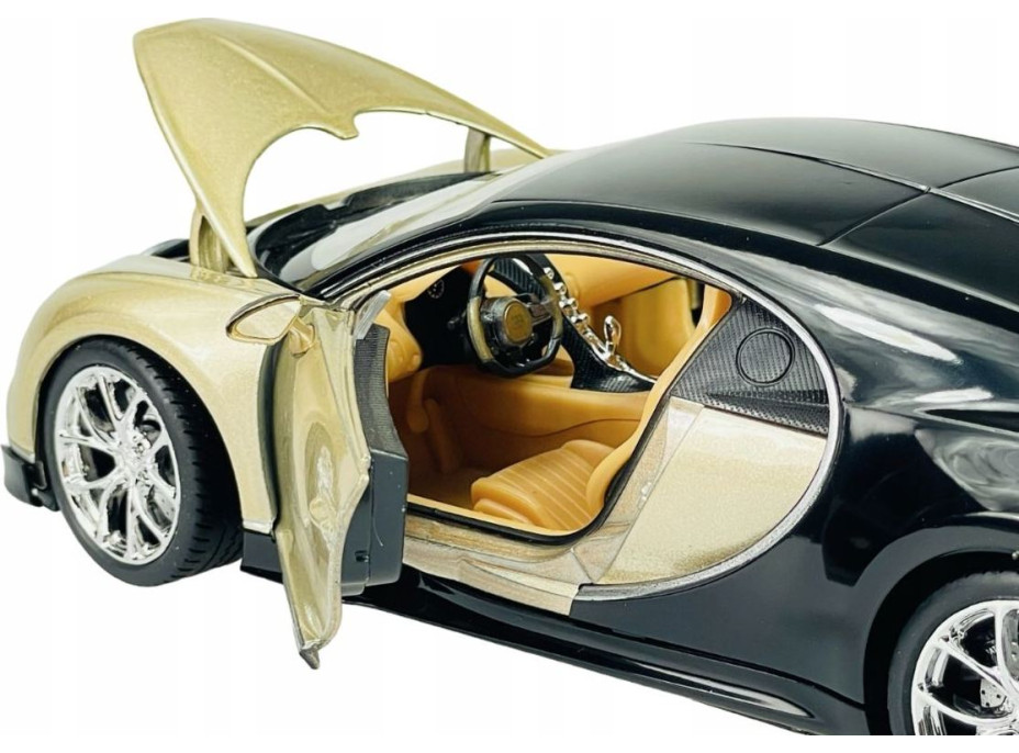 Welly Bugatti Chiron 1:24 zlato-černé