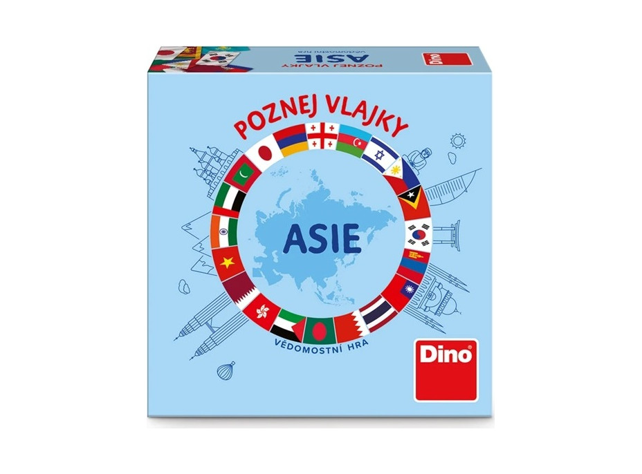 Dino Cestovní hra Poznej vlajky - Asie