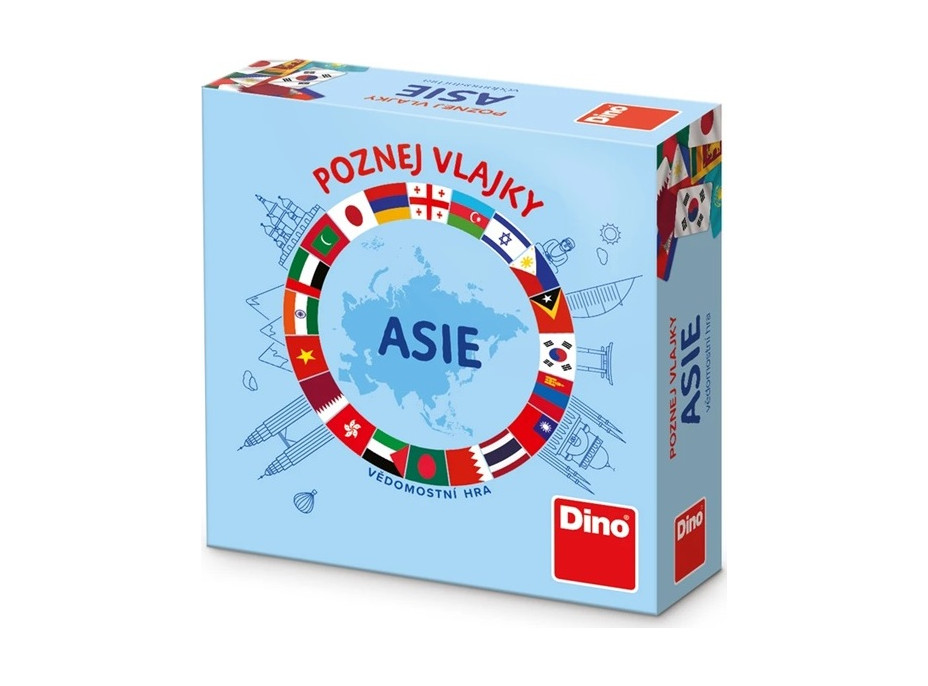 Dino Cestovní hra Poznej vlajky - Asie