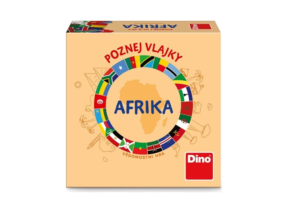 Dino Cestovní hra Poznej vlajky - Afrika