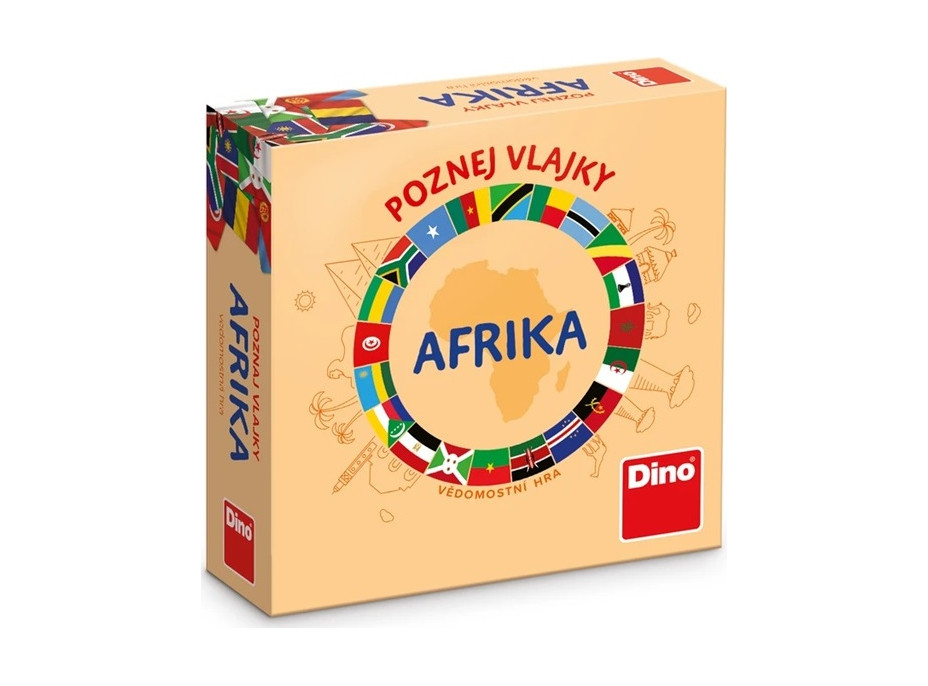 Dino Cestovní hra Poznej vlajky - Afrika