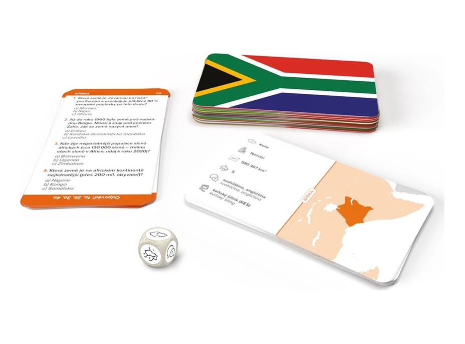 Dino Cestovní hra Poznej vlajky - Afrika