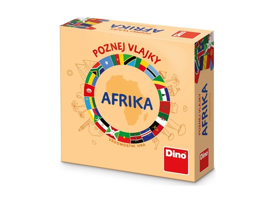 Dino Cestovní hra Poznej vlajky - Afrika