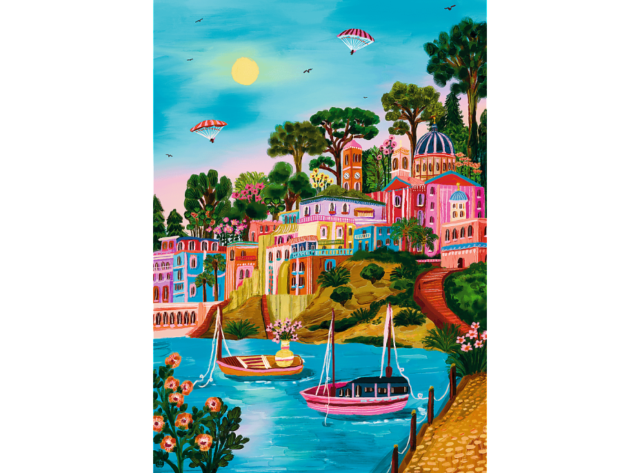 TREFL Puzzle Premium Plus The Art of Colour: Syros, Řecko 1000 dílků