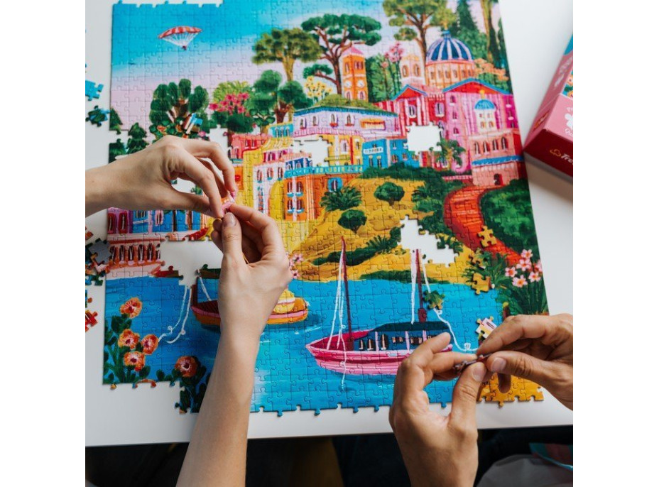 TREFL Puzzle Premium Plus The Art of Colour: Syros, Řecko 1000 dílků