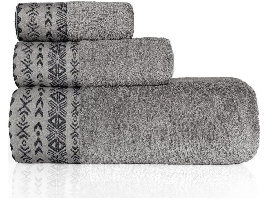 Bavlněný ručník DARIUS - 50x90 cm - 500g/m2 - šedý