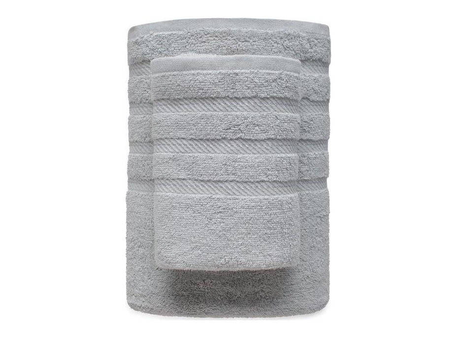 Bavlněný ručník EVA - 50x90 cm - 450g/m2 - světle šedý