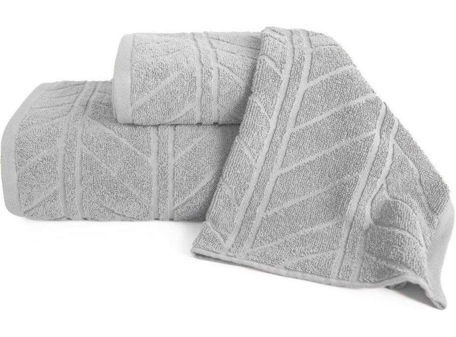Bavlněný ručník RELIEF - 30x50 cm - 500g/m2 - šedý