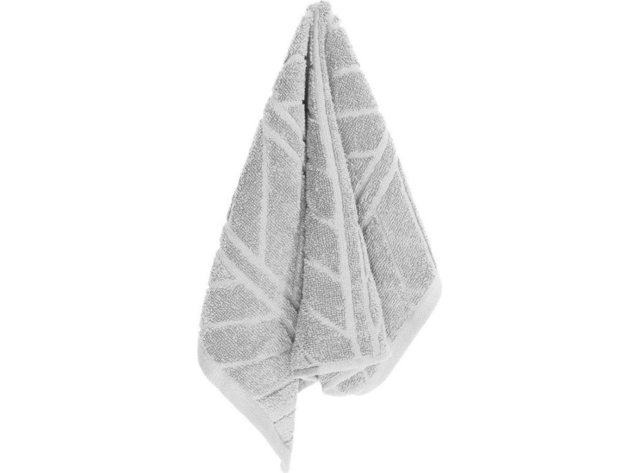 Bavlněný ručník RELIEF - 30x50 cm - 500g/m2 - šedý