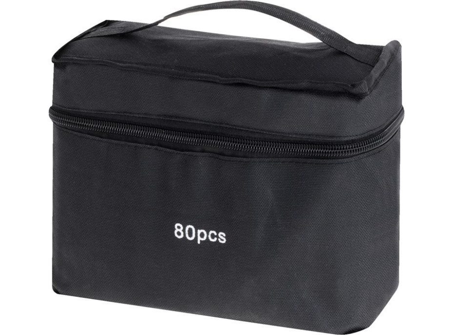 KIK Oboustranné lihové fixy v kufříku 80ks