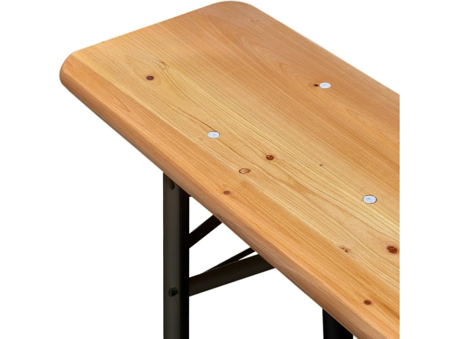 Pivní zahradní set LAGER - stůl + 2 lavice 220 cm