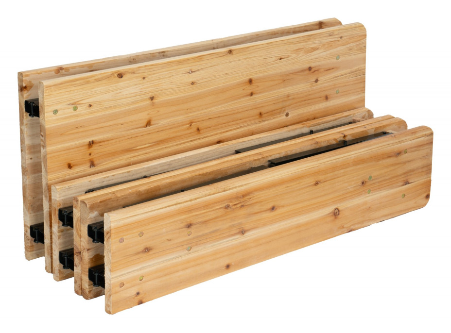 Pivní zahradní set LAGER - stůl + 2 lavice 220 cm