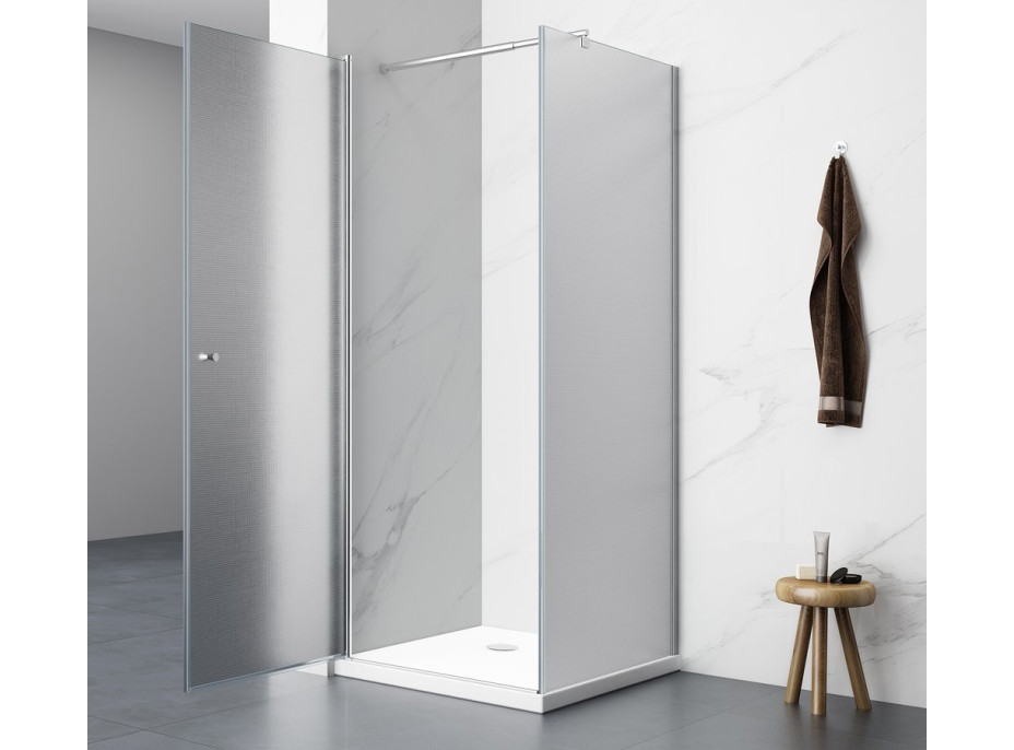 Aqualine PILOT čtvercový sprchový kout 1000x1000 mm, sklo Brick PT100-01