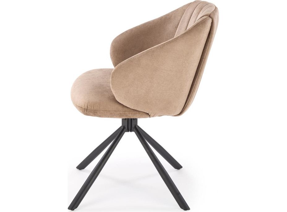 Jídelní otočná židle AURORA - cappuccino