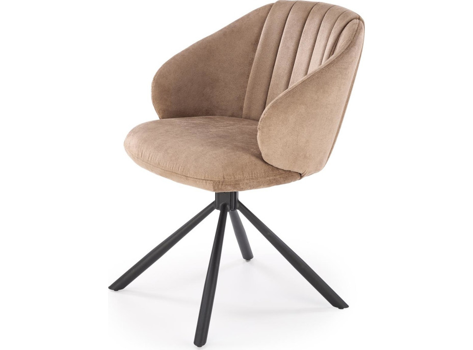 Jídelní otočná židle AURORA - cappuccino