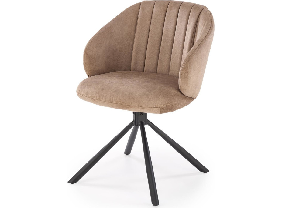 Jídelní otočná židle AURORA - cappuccino