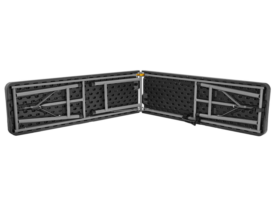 Skládací cateringová lavice RATTAN 180 cm - černá
