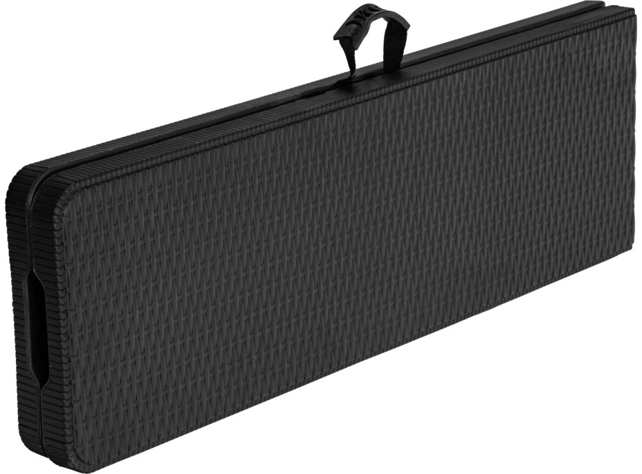 Skládací cateringová lavice RATTAN 180 cm - černá