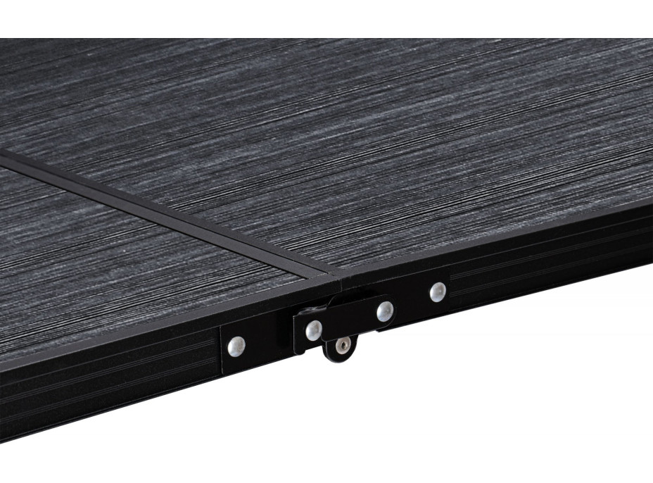 Campingová sestava TRAMP BLACK WOOD 120x60 cm - černá