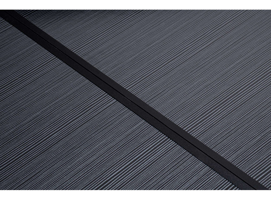 Campingová sestava TRAMP BLACK WOOD 120x60 cm - černá