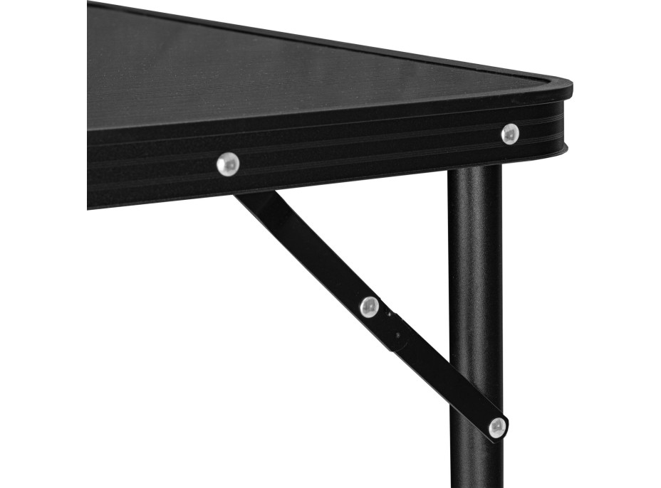Campingová sestava TRAMP BLACK WOOD 120x60 cm - černá