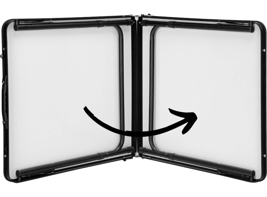 Campingová sestava TRAMP BLACK WOOD 120x60 cm - černá